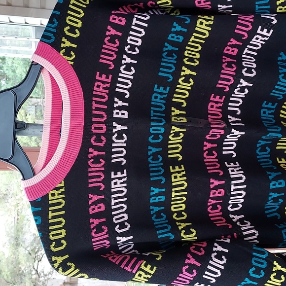 NWT Juicy Couture Sweater ,Size Large, 100% Acrylic beautiful bright colors, - Picture 2 of 4